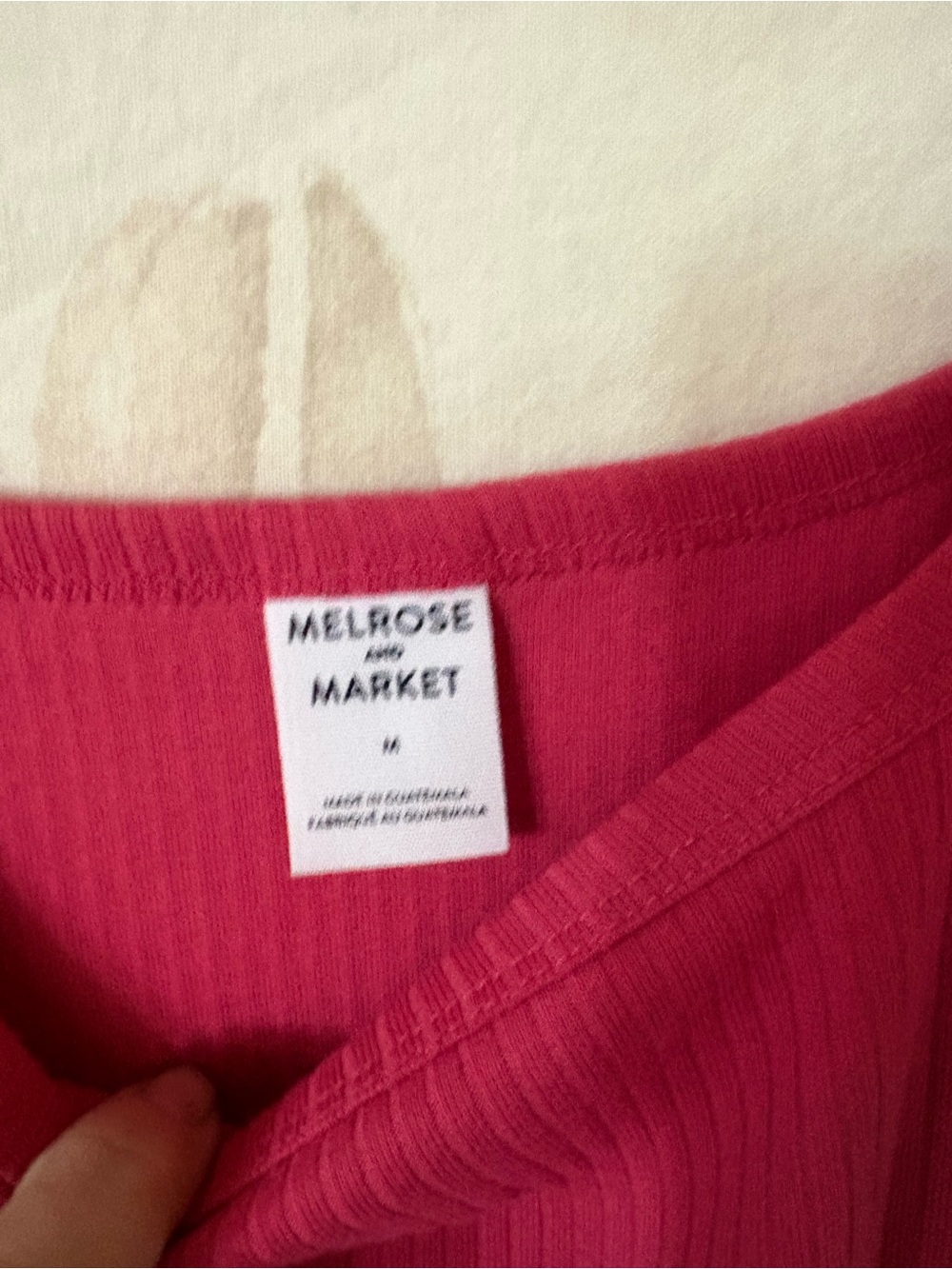 Melrose and Market Fitted Ribbed Tank Top - Hot Pink šµM - Picture 3 of 7